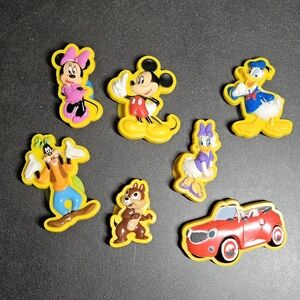 Lot Of 7 Vintage Disney Characters Window Suction Cup Figures
